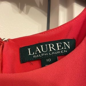 Lauren Ralph Lauren dress - coral color and perfect for spring!! Worn once!